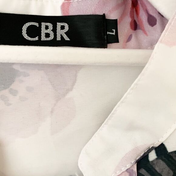 CBR Floral Print Button Up Long Sleeve Blouse - Picture 2 of 4